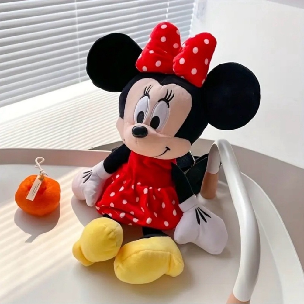 Disney Minnie Mouse Red Polka Dot Backpack - Picture 3 of 4
